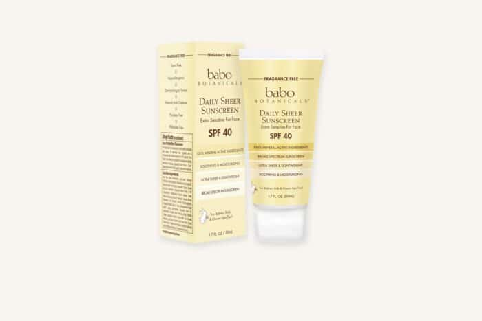 Babo Botanicals Daily Sheer Non-Nano Zinc SPF 40