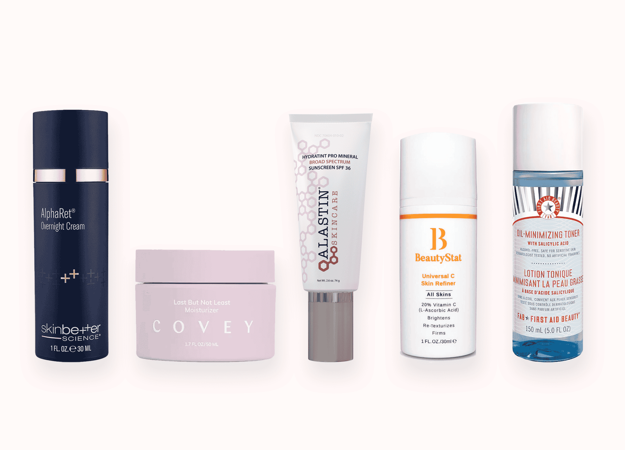 Daytime and nighttime summer skin care products