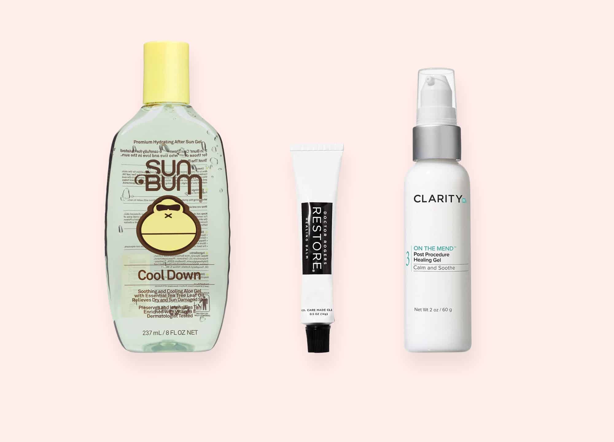 Top dermatologists weigh in on three of the biggest post-burn no-nos, plus the best soothing and reparative products.