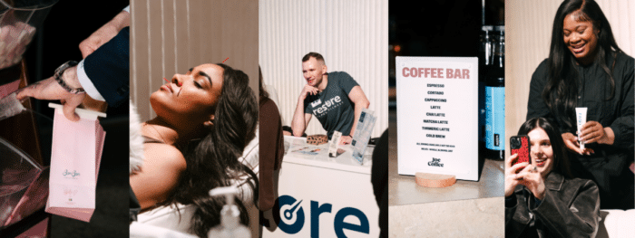 Images of the activations at the Real Talk Summit